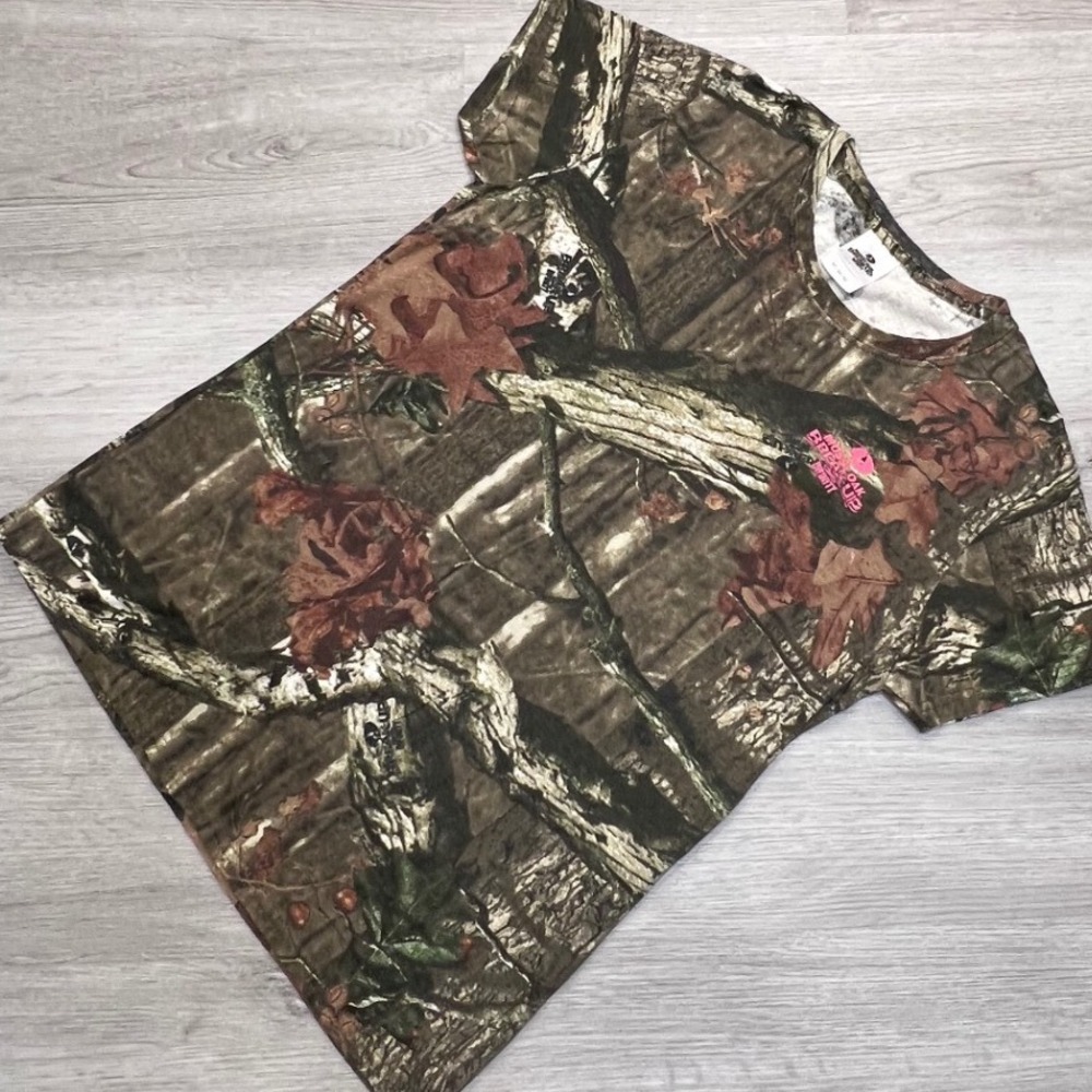Mossy Oak BreakUp Infinity Camouflage Womens T Shirt Short Sleeve M Medium